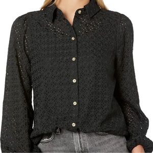 Lilly Pulitzer Sea Breeze Eyelet Button-Down